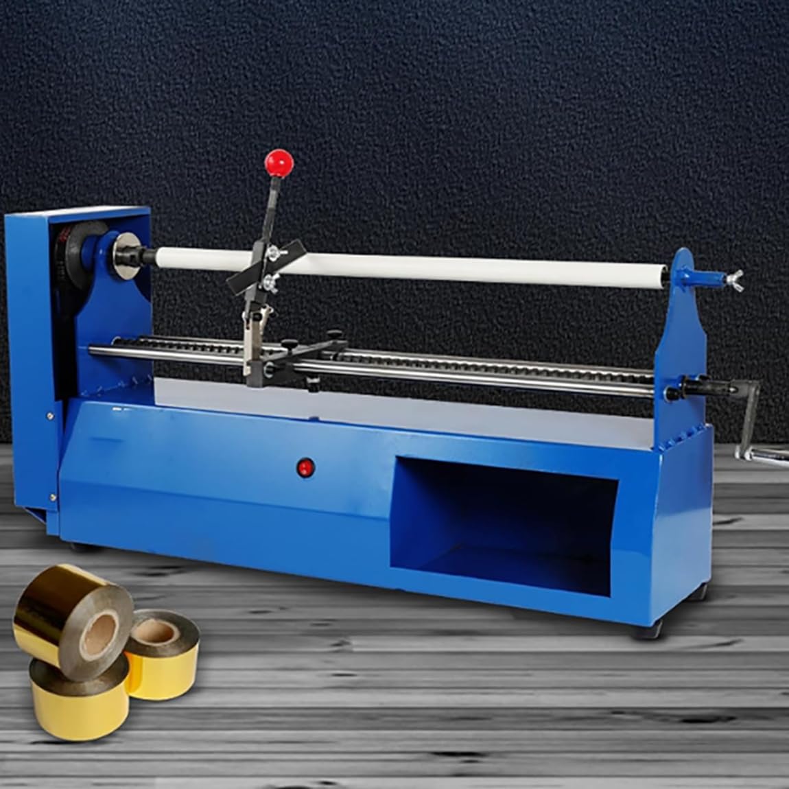 piudoiliy Electric Foil Paper Roll Cutter Hot Stamping Rolls Slitter PU Vinyl Cutting Machine for ≤68cm, for Printing, Packaging, Leather, Office