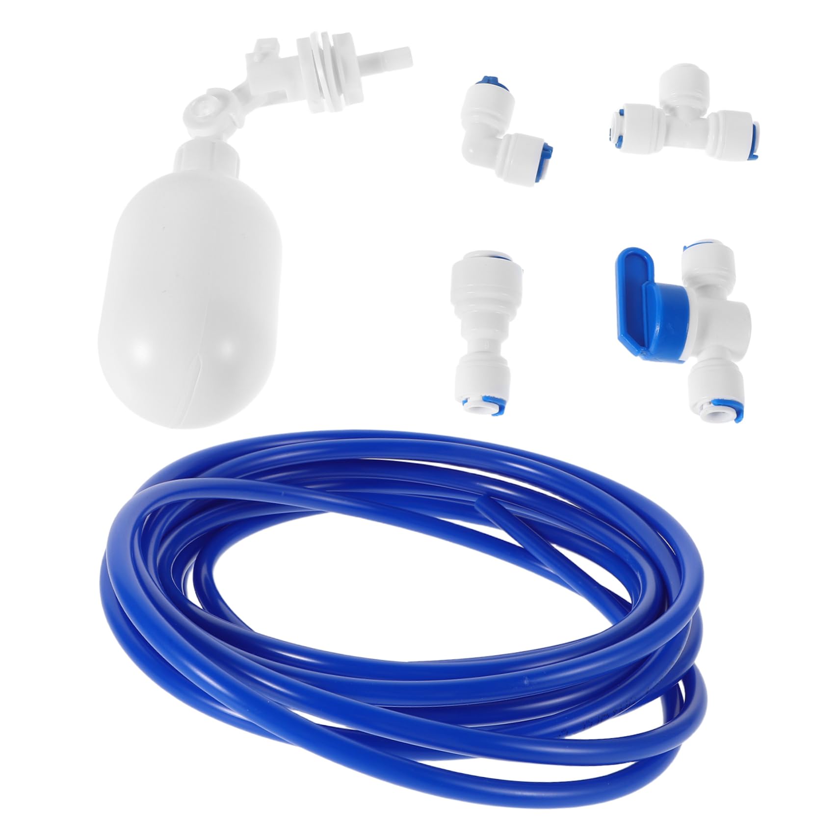 Kit conector de manguera push to connect y válvula flotante para sistemas RO