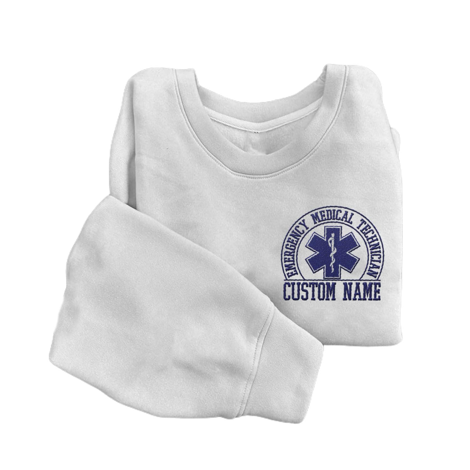 SuseazEmbroidered EMT EMS Sweatshirt Custom Paramedic Shirt Emergency Medical Services Hoodie