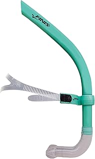 FINIS Glide - Snorkel de montaje central, equipo de esnórquel para adultos, esnórquel de natación ajustable para natación de regazo, equipo de natación para piscina y accesorios de natación