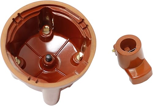 Miniatura 2 de Tapa y rotor de distribuidor de servicio pesado DRAGON FIRE PERFORMANCE Set de reemplazo compatible para 69-91 VW Saab Volvo 1.1L 1.5L 1.6L 1.8L