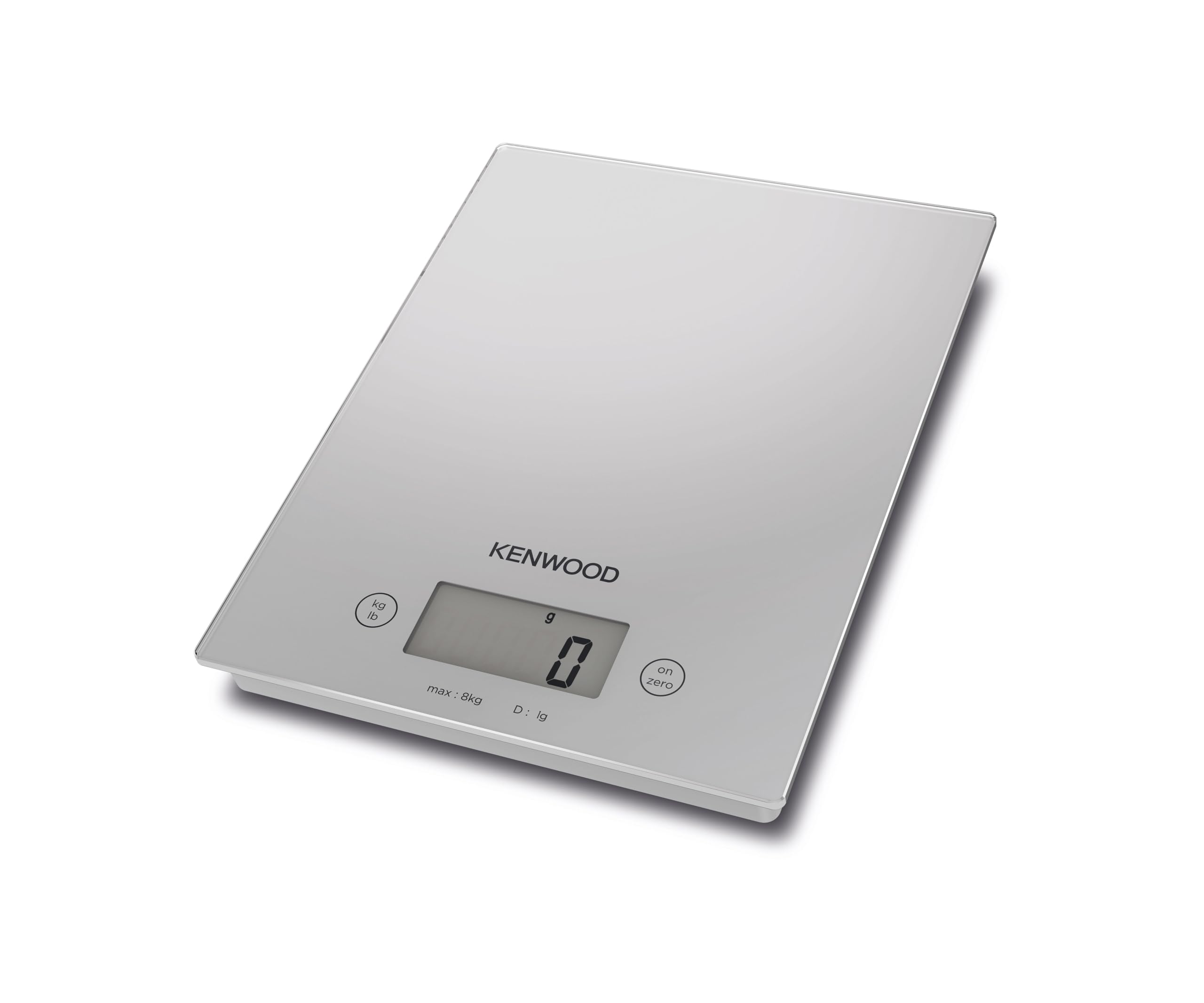 Kenwood WEP60.000WH - Báscula digital con control TouchSense, apagado automático, peso máximo 8 kg, precisión de 2 gramos, color blanco