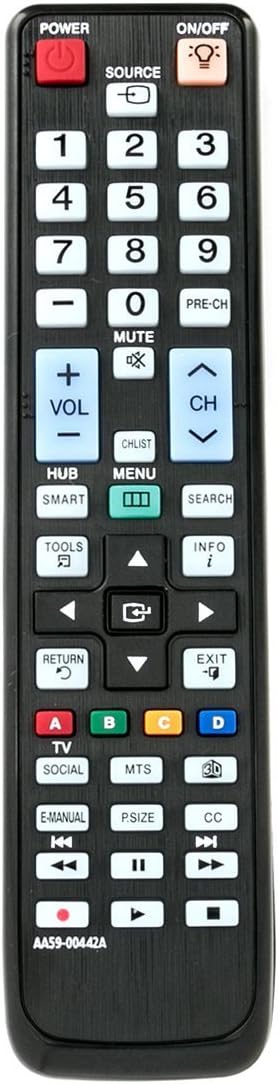 Aurabeam AA59-00442A TV Replacement Remote Control for/fit LT23A750ND LT23A750ND/ZA LT23A750NDZA LT23A950ND LT23A950ND/ZA LT23A950NDZA LT27A750ND LT27A750ND/ZA Smart 3D Samsung Televisions(AA5900442A)