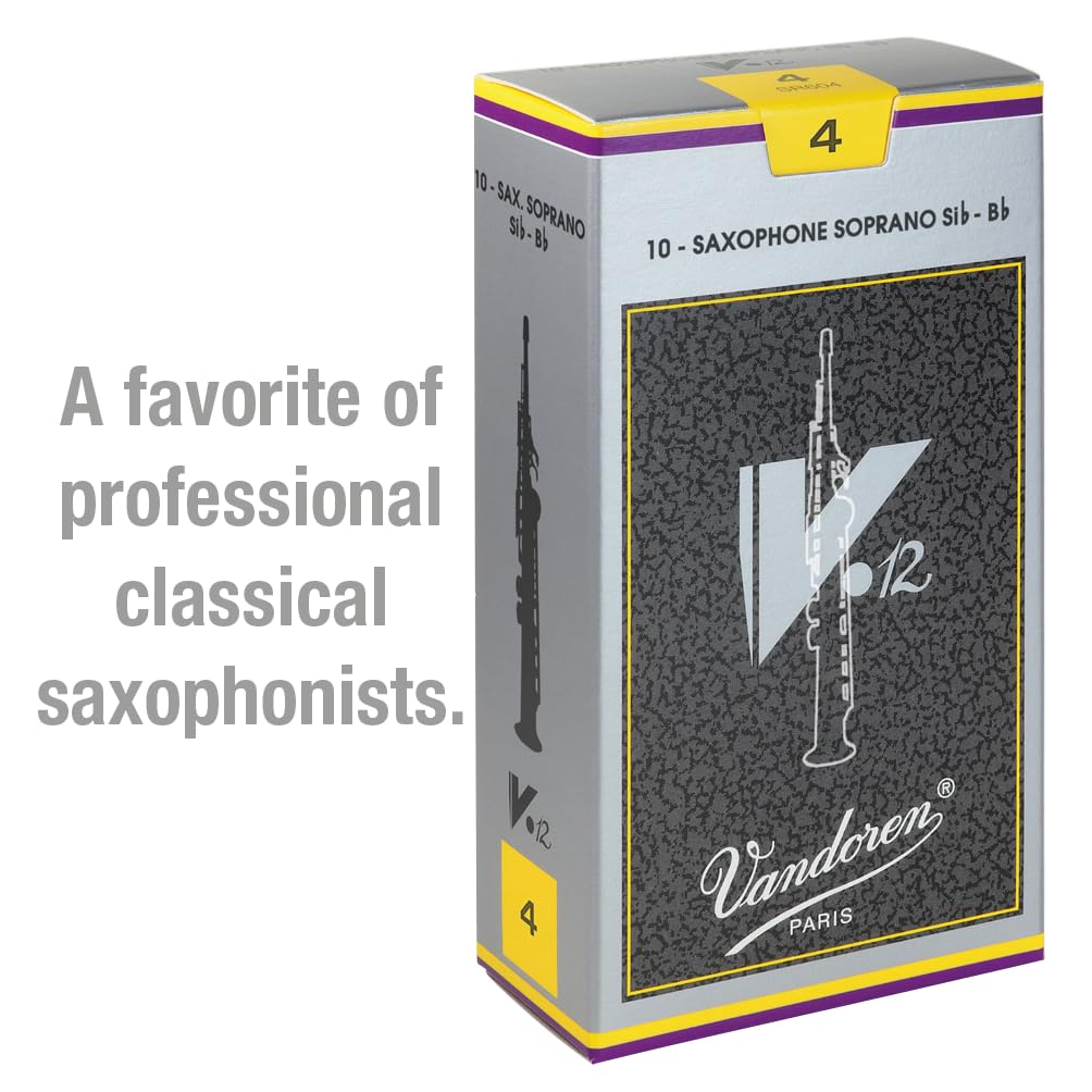 Caña Vandoren saxofón soprano V 12 fuerza: 4