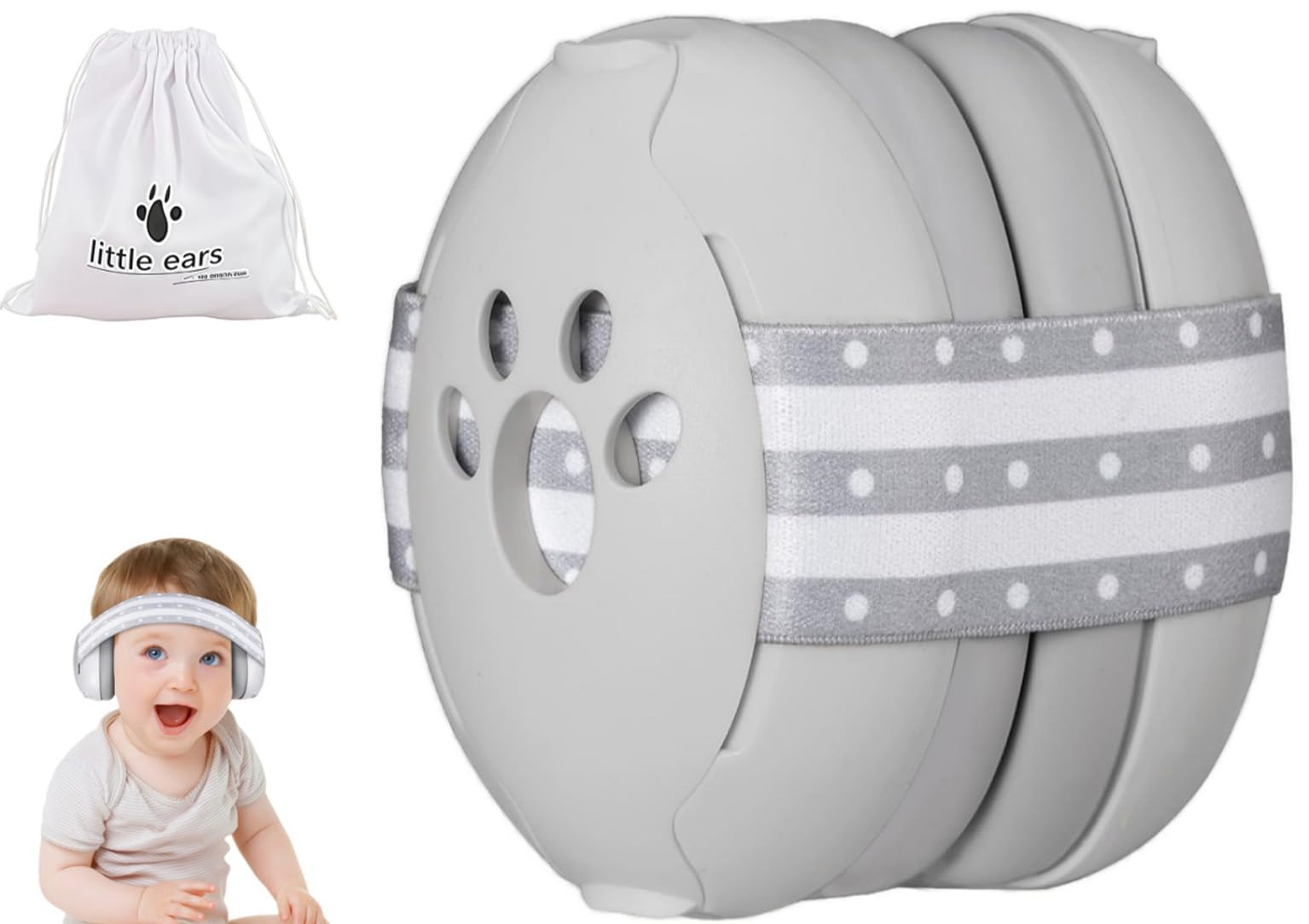 GUKOY Baby Ear Defender for Babies and Toddlers up to 3 Years, CE & UKCA Certified, Noise Reduction Earmuffs