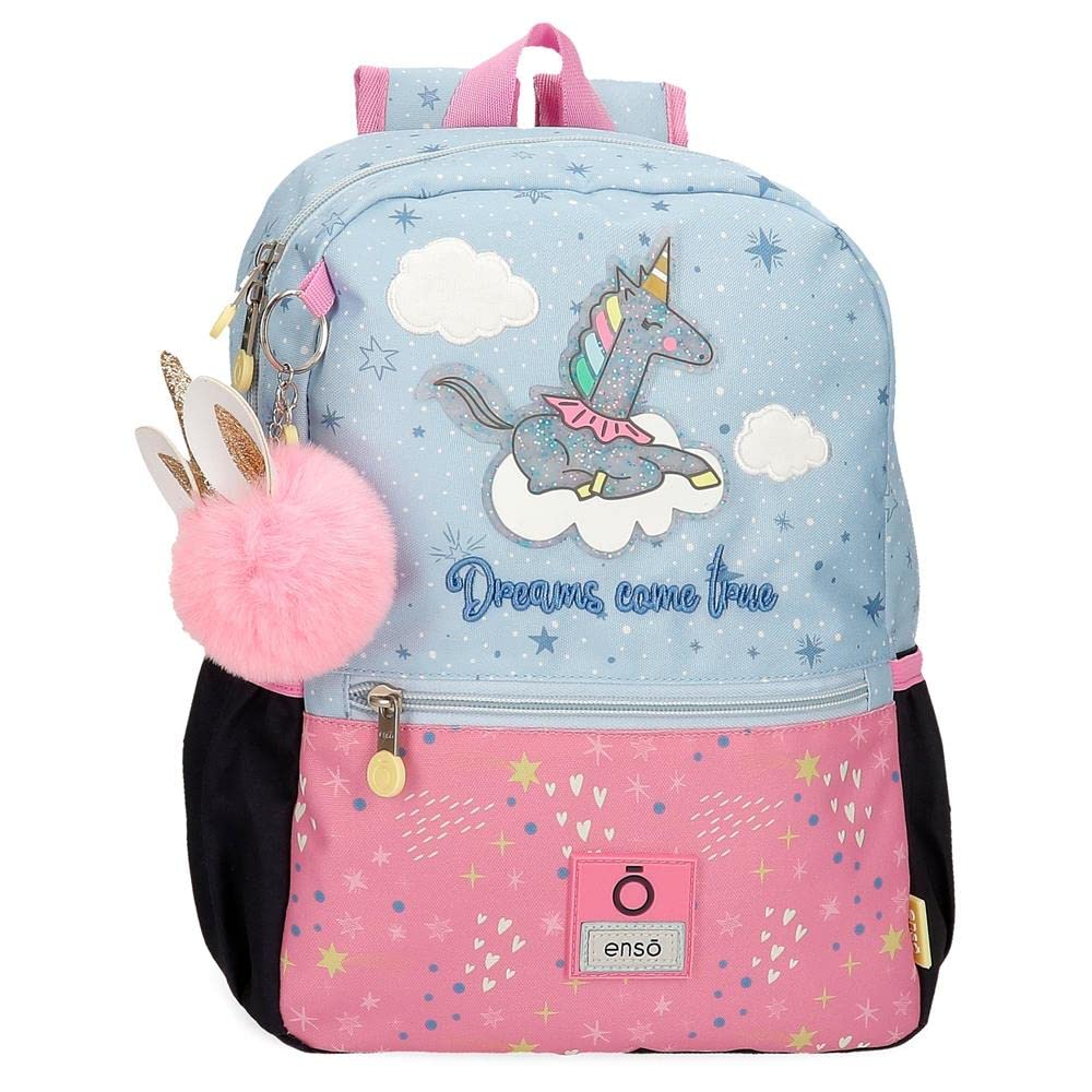Enso Dreams come true Preschool Backpack Adaptable to Trolley Multicolor 25x32x12 cms Polyester