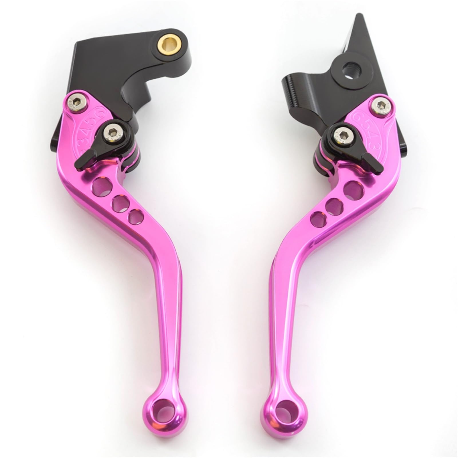 Leviers de frein Levier de frein et d'embrayage réglable en aluminium pour moto pour Yamaha MT07 (2014-2023)(Short Blue)