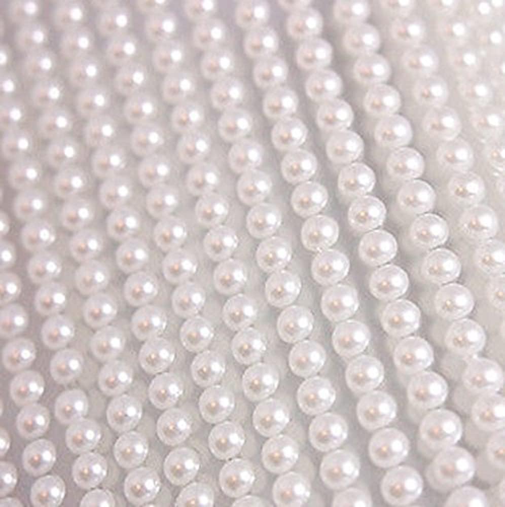 Perles Blanches, 1450 Pièces Perles Artificielles Rondes, Perles