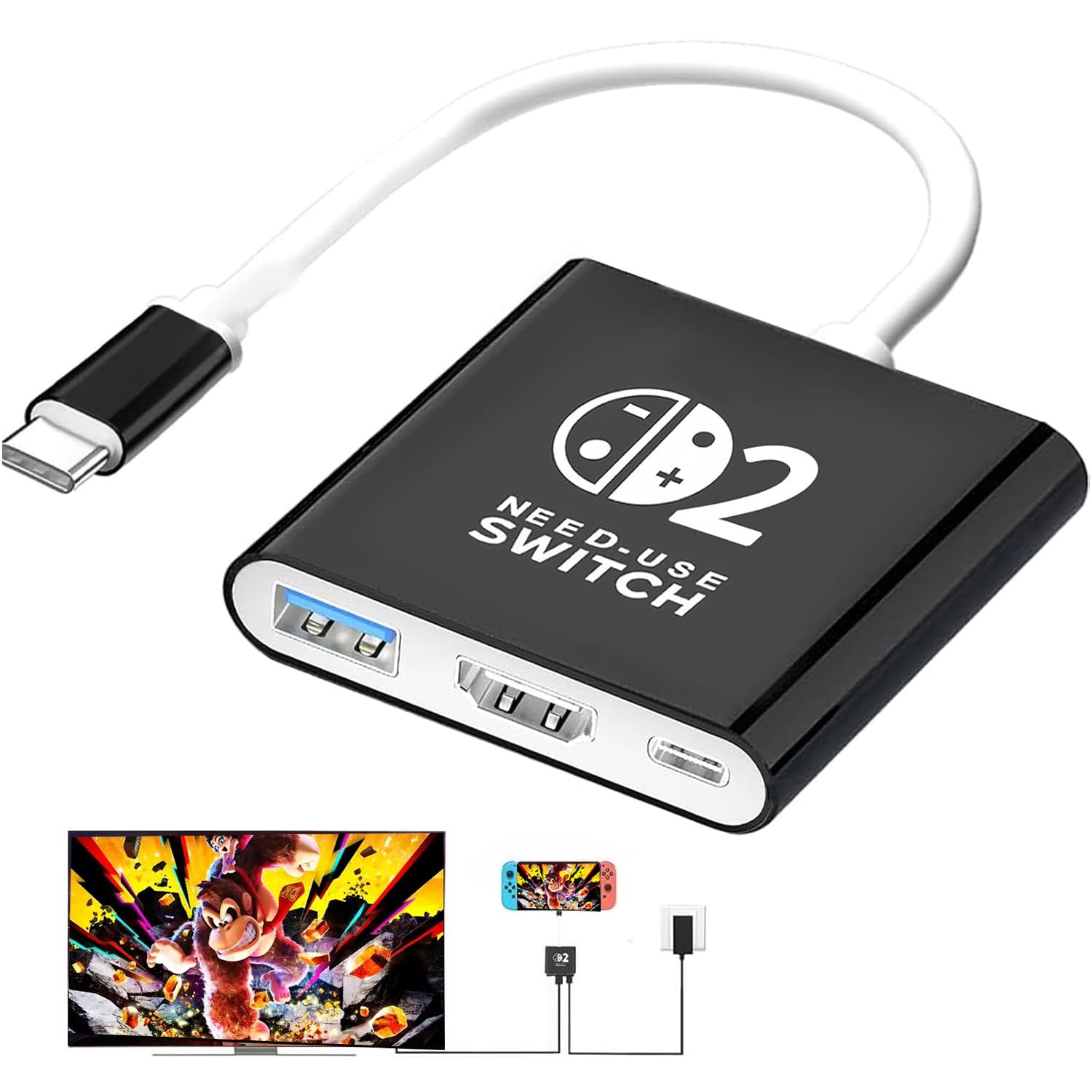 Nintendo Switch 本体　ドック　USBケーブル　ストラップ付 Amazon.co.jp: Switch 2 ドック 【2026新登場-Switch 2「22.0.0」対応