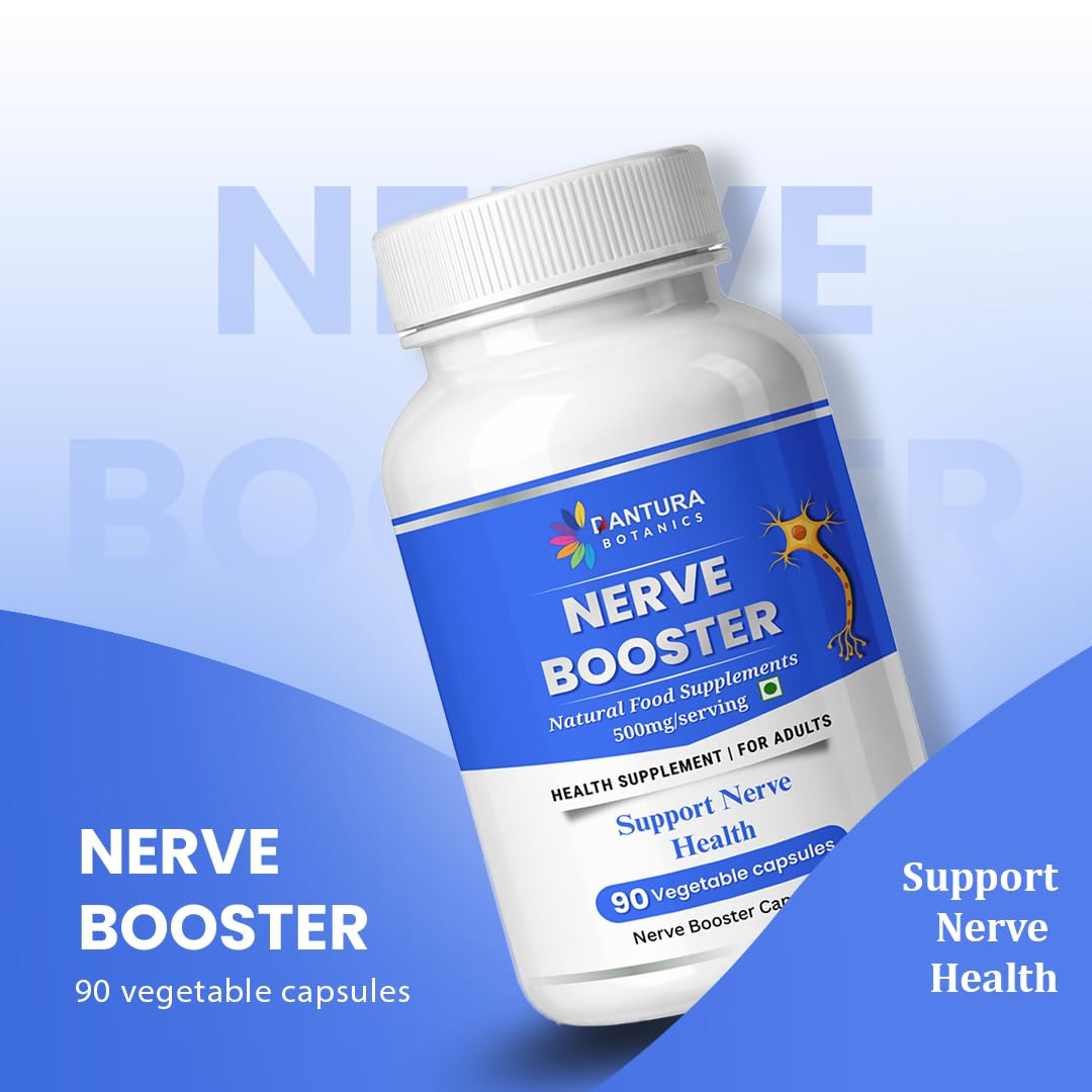 NIT Nerve Booster – 500 mg Veg Capsules | Nerve Health Support with Vitamin B9, B12, Iron & Zinc | Dantura Botanics (90) — Amazon image 4