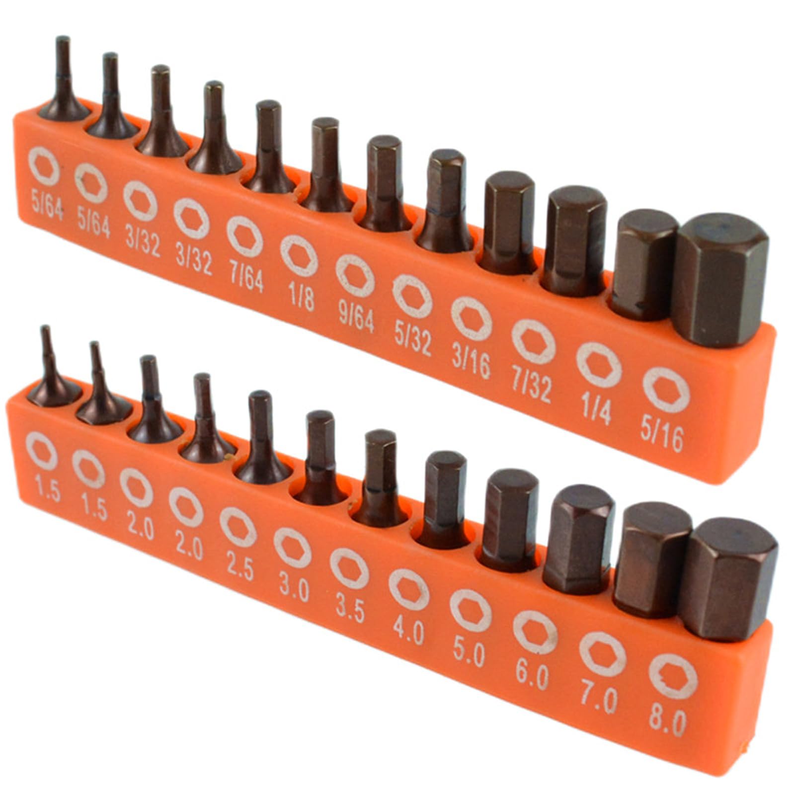 Buxuaaaa 24Pc Metric And Impe 12 / 24Pcs Electric Screwdriver Bit Combination Set Hexagonal Screwdriver Accessories Attachment Bit Tool Automotive Maintenance Tool