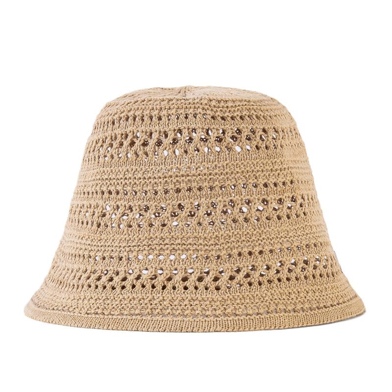 Image of Hair Drama Co. Crochet Bucket Hat for Women | Comfy & Casual Knit Handmade Foldable Floppy Hat | Summer Crochet Bucket Cap for Women & Girls