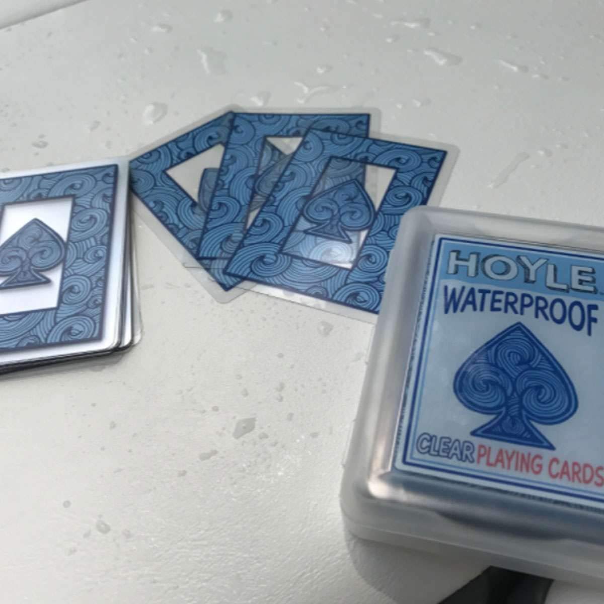 Hoyle Waterproof Playing Cards - Clear - 1036729