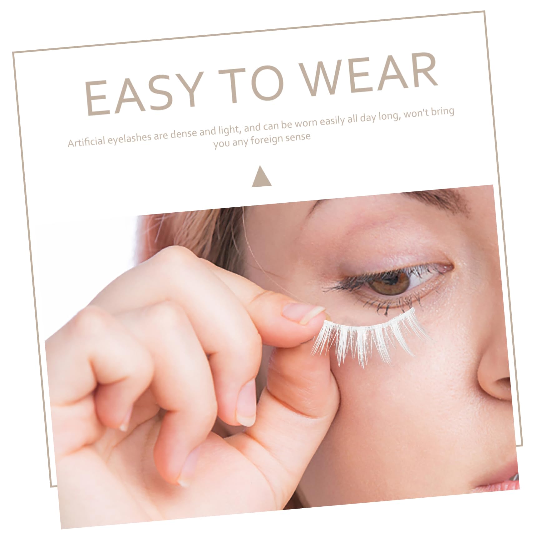 FRCOLOR 5 Set Di Accessori Per Il Trucco in Maschera Forniture Per Carnevale Ciglia Naturali Per Il Trucco 3 Paia * 5