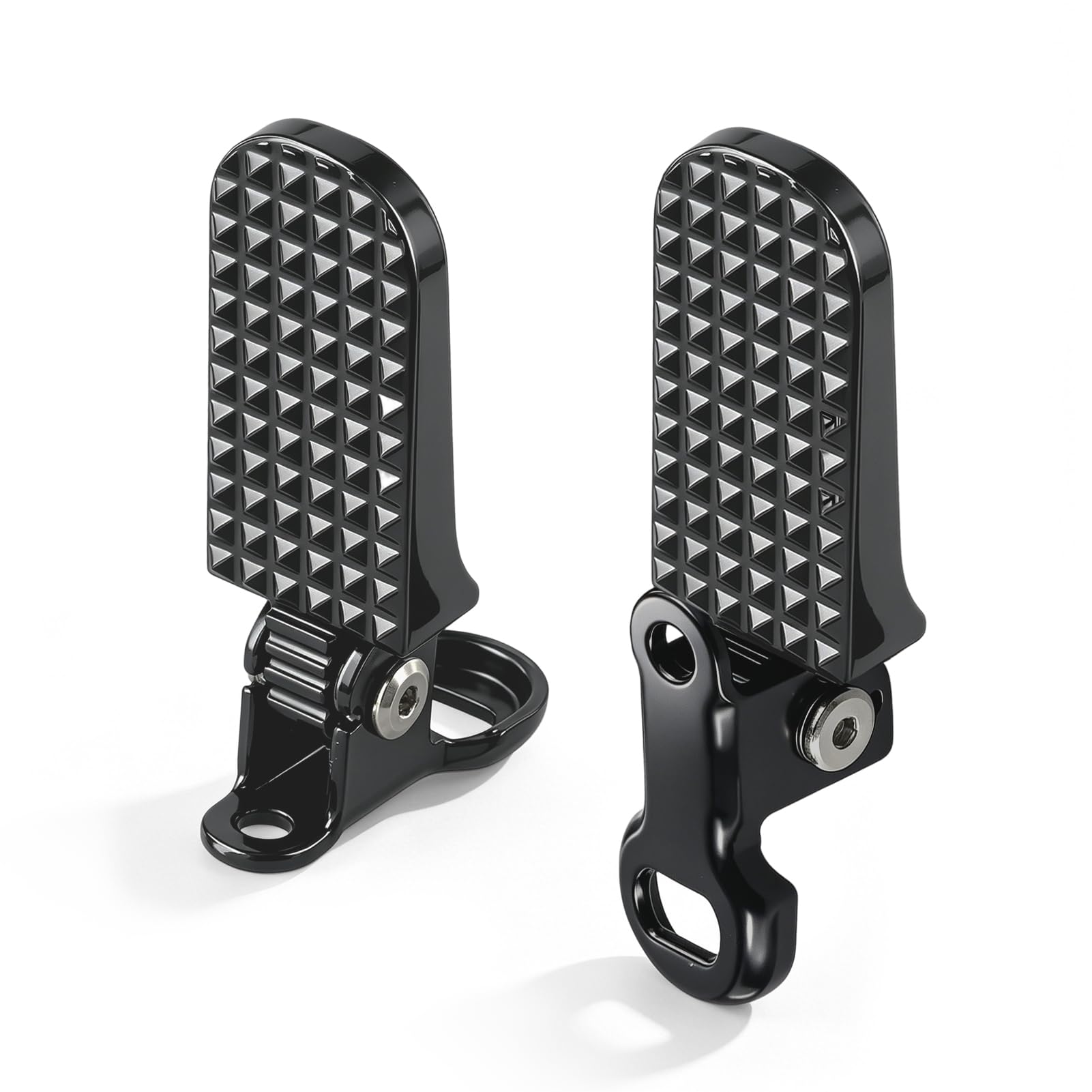 Poggiapiedi posteriore per bici elettrica, Coppia di pedane per bicicletta facile da riporre, antiscivolo pedale pieghevole leggero compatibili con bici pieghevoli, mountain bike