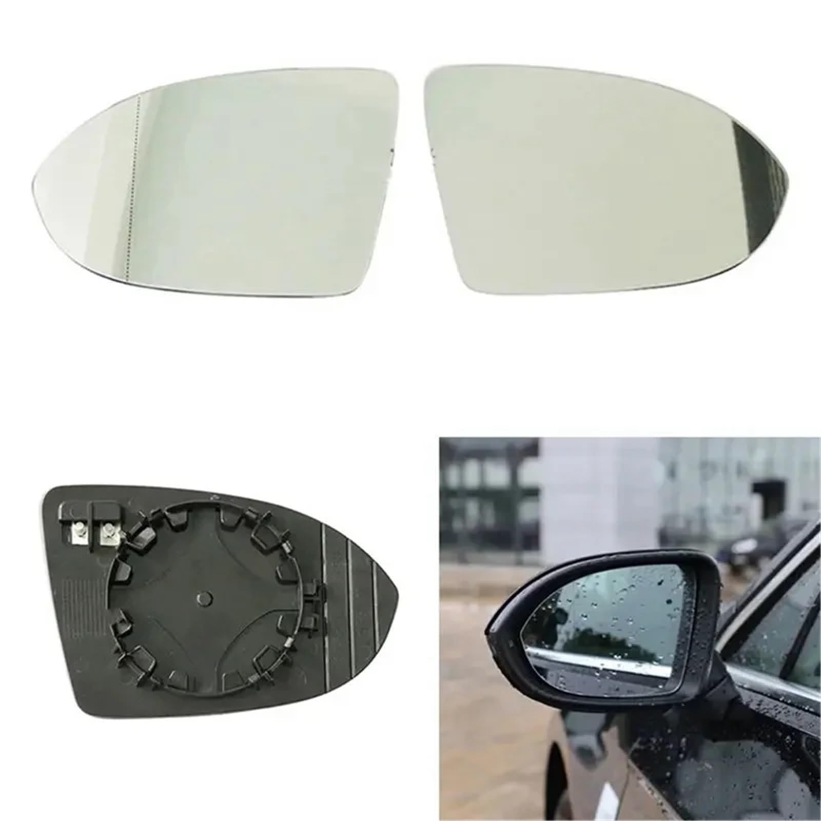 Cristal de espejo retrovisor calefactado 3G0857522 Cristales de espejo retrovisor para Passat B8 3G (2017-2019)