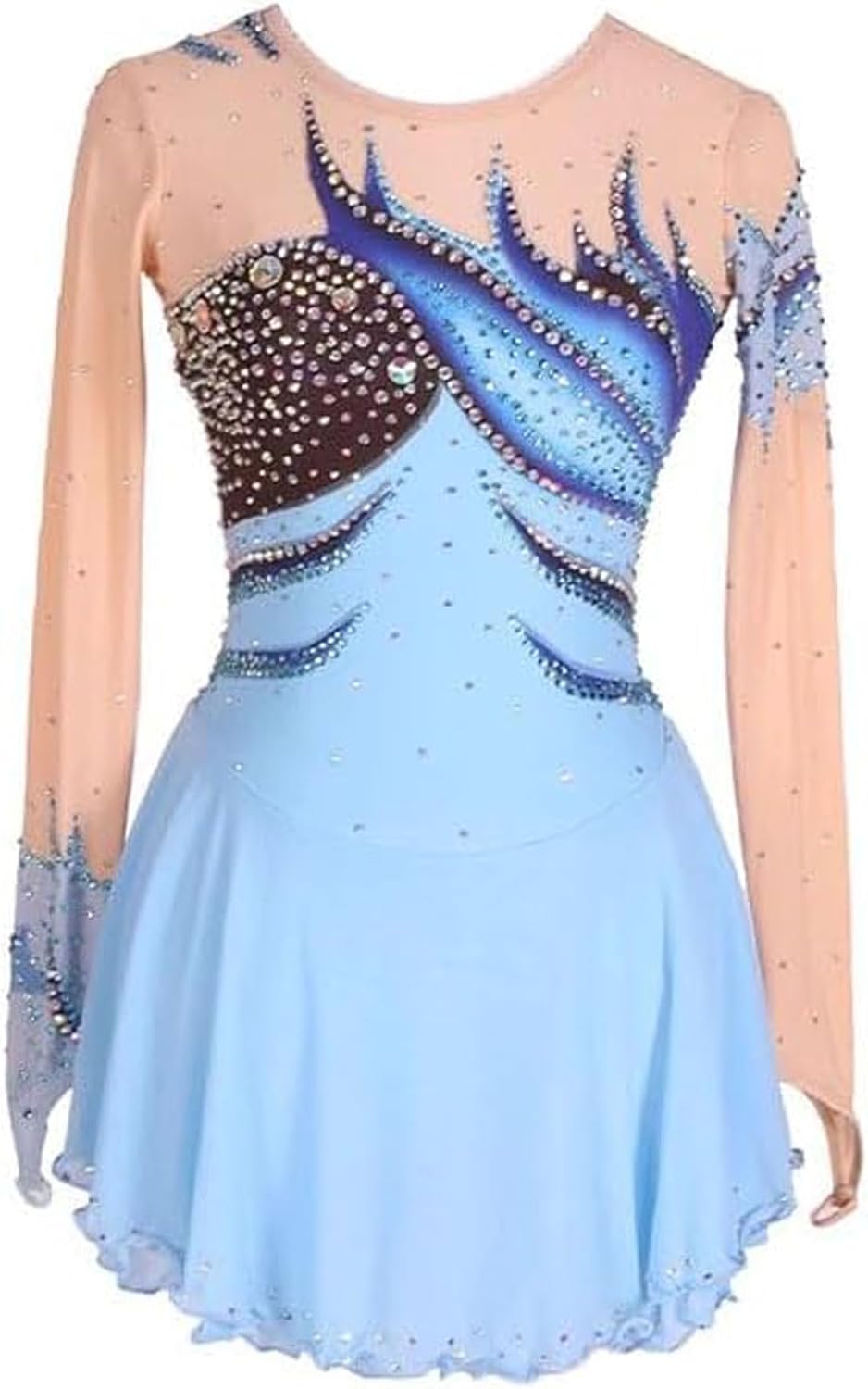 Girls Figure Ice Skating Competition Dress Outdoor Roller Skate Dancing Clothing Rhythmic Gymnastics Leotard