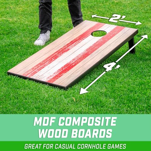 Image of GoSports Portable Cornhole Sets- Includes 2 Boards, 8 Bean Bags, Carry Case