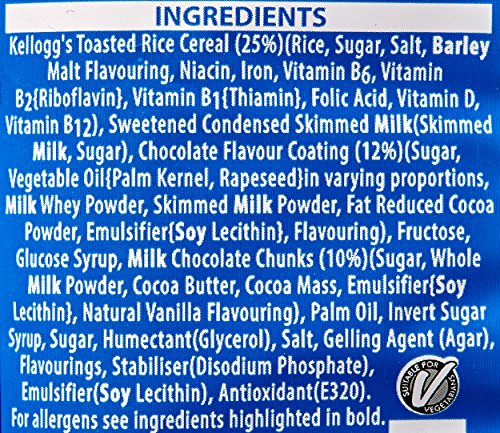 Kellogg's Rice Krispies Squares Chocolate Caramel Snack Bars Box, 4 x 36g - Image 3