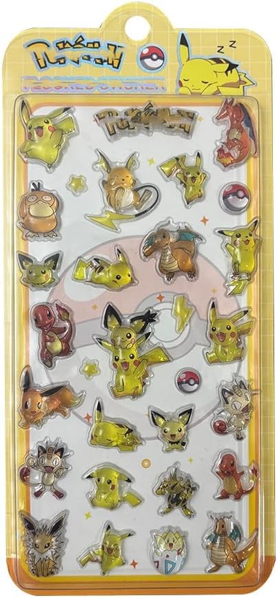 Amazon | [BAOWENBEI] ポケットモンスターシール 3D立体 ポケモン