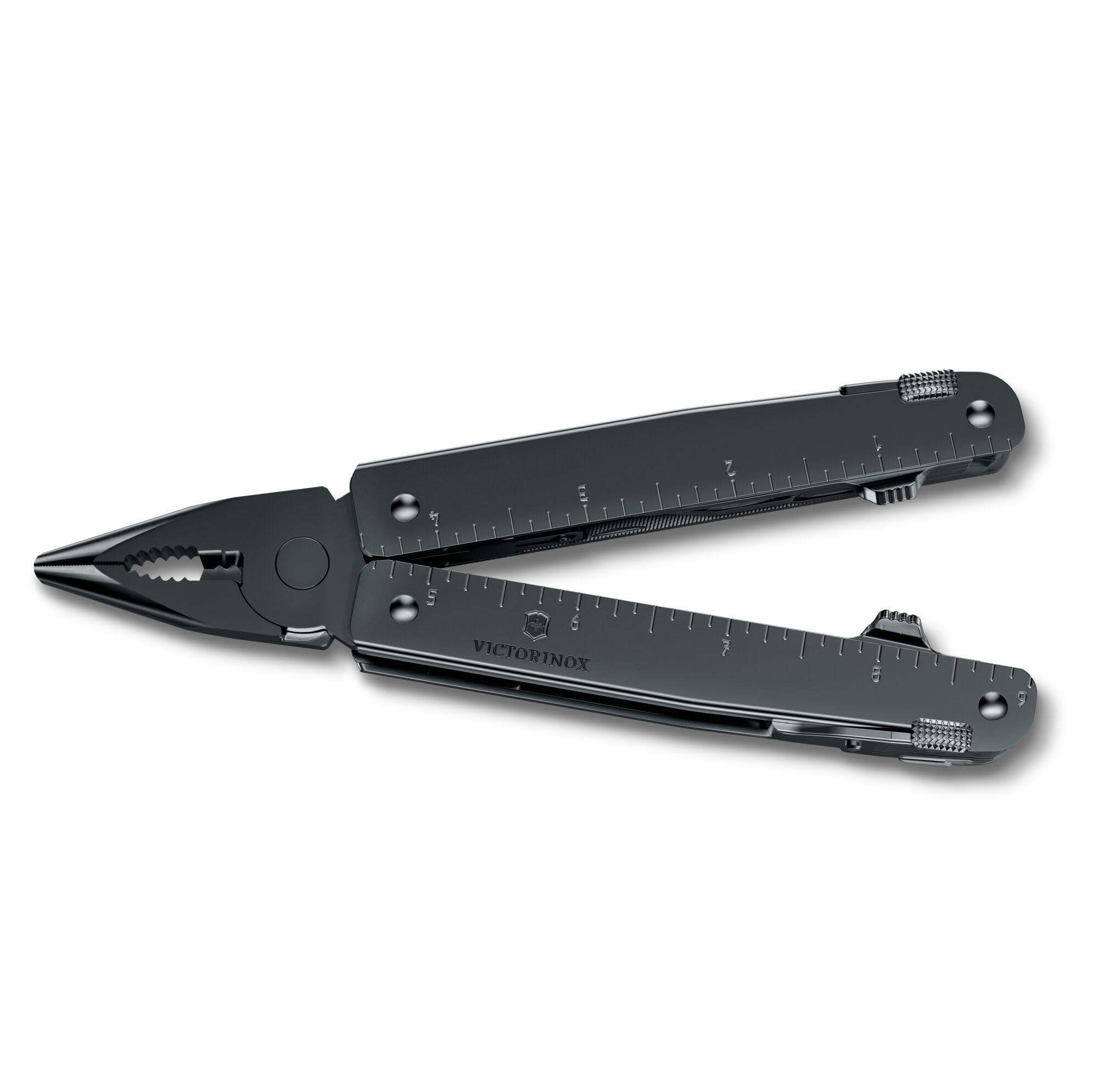 VICTORINOX MXBS Swiss Tool Spirit Szwajcarski scyzoryk, 26 funkcji, narzędzie wielofunkcyjne, w zestawie szczypce, śrubokręt, otwieracz do puszek, nylonowy futerał na pasek, srebrny