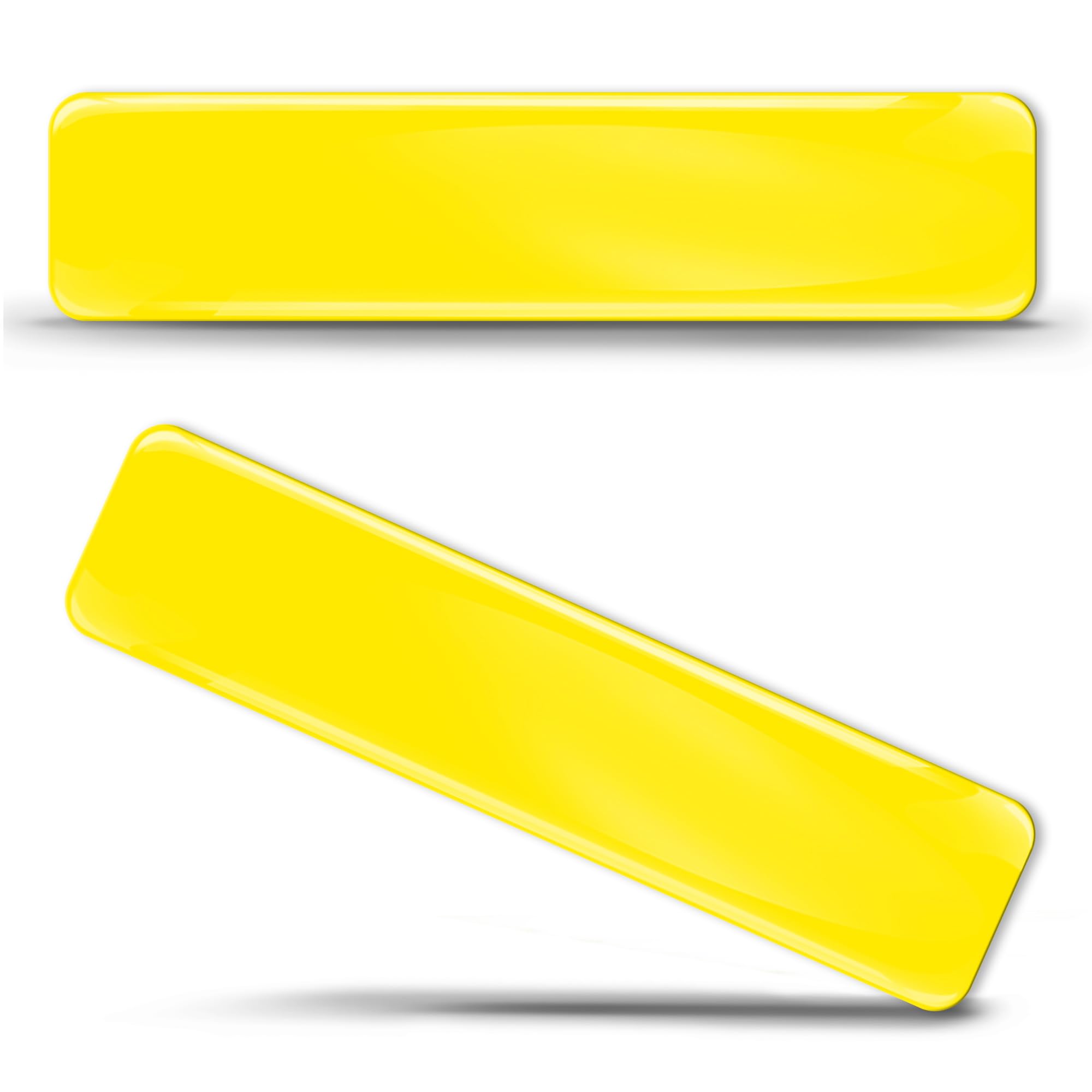 Skinoeu Yellow 2 X 3D Gel Silicone Stickers Bumper Sticker Decals Badge Emblem Tuning For Car Motorcycle For Helmet Bike Sp 4 Y