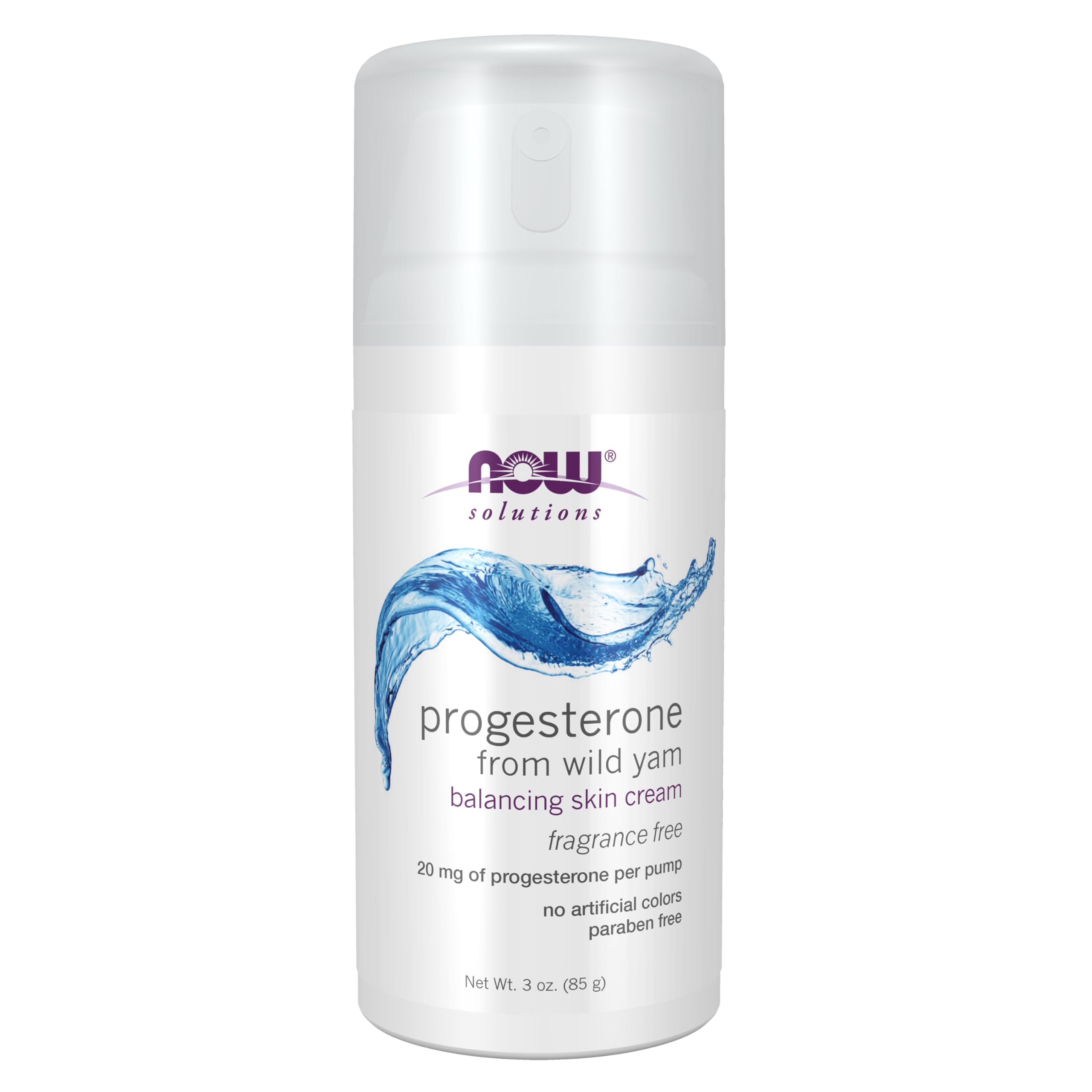 Now Foods, Natural Progesterone, Liposomal Skin Cream, Unscented, 3 oz (85 g)