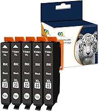 OGOUGUAN Compatible Printer Cartridges Replacement for Epson 33 33XL for Expression Premium XP-530 XP-540 XP-630 XP-635 XP-640 XP-645 XP-830 XP-900 XP-7100 (5 Photos)