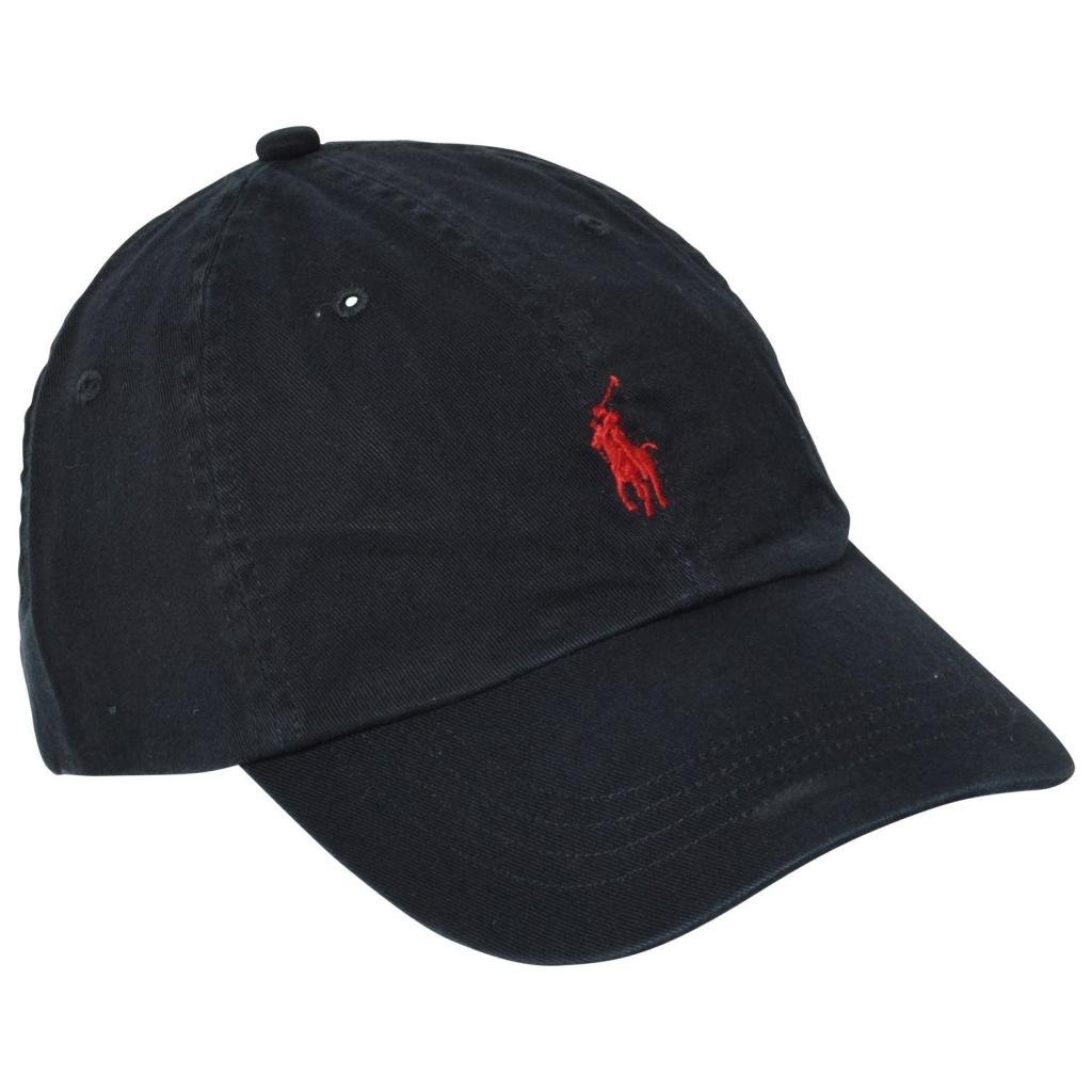 Polo Ralph Lauren Men's Pony Logo Baseball Hat Cap Black