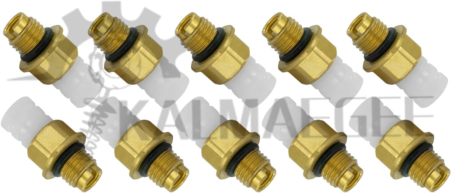 10 pcs Air Valve M8 Air Connector Brass Fittings | Air Suspension Repair Kits for Mercedes W164 W166 W220 W211 W212 W221 W251