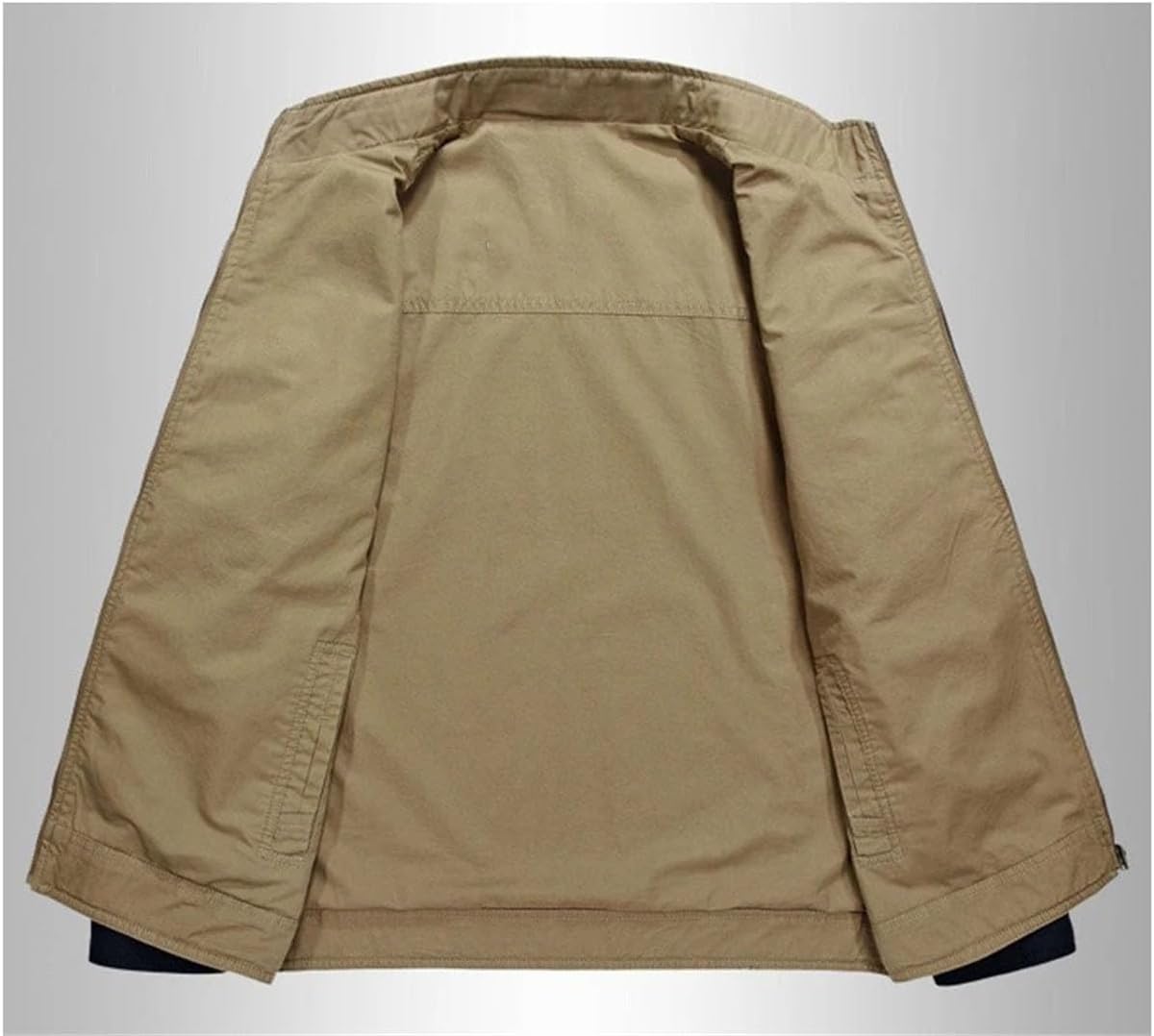 Men's Fall Bomber Jacket Casual Both Side Wear Coat Camping Military Style Outerwear