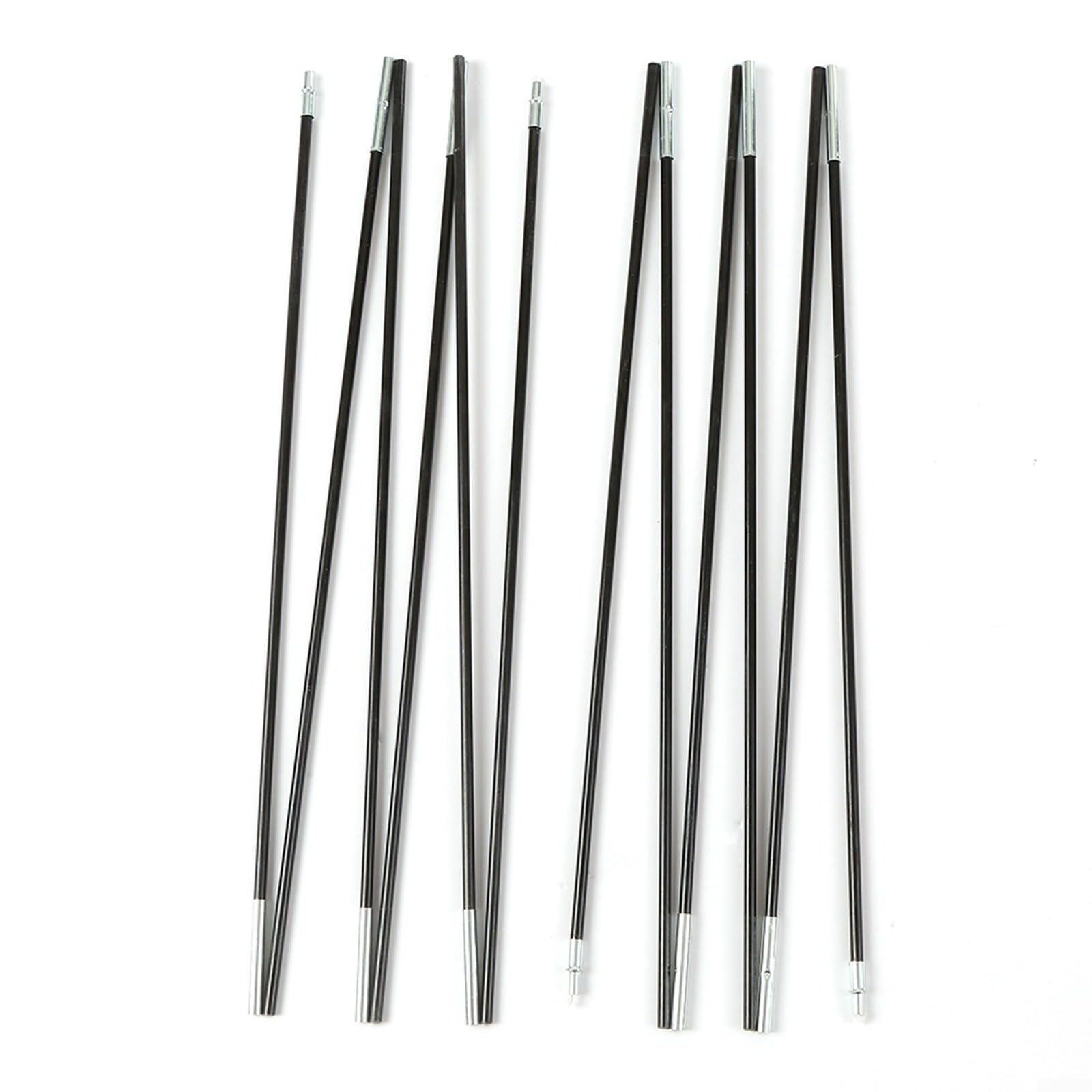 Lot de 2 arceaux de tente de rechange en fibre de verre pour camping, extérieur, résistant aux intempéries, léger, 3,1 m - 4,75 m, 6,9 mm - 7,9 mm de diamètre, pour tentes de 1 à 8 personnes