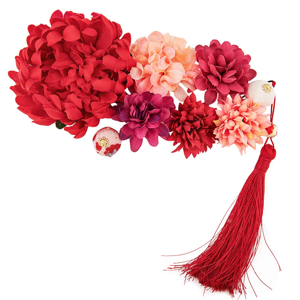Tsumami Kanzashi 9-Piece Hair Set