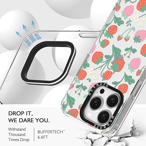 Miniatura 5 de MOSNOVO Buffertech - Funda compatible con iPhone 15 Pro, impacto de caída de 6.6 pies, tecnología antidesprendimiento, funda transparente de TPU con