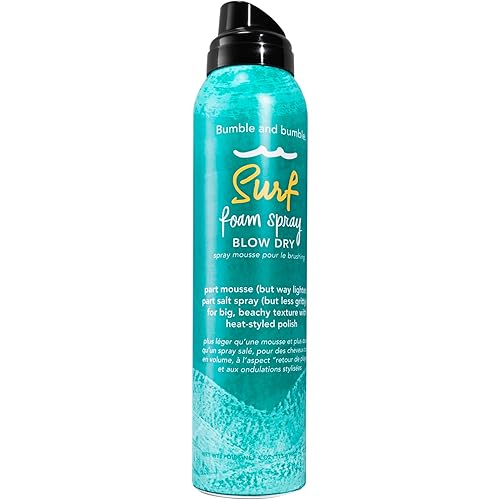 Bumble and bumble. Surf Foam Spray Blow Dry Hair Lightweight Mousse | Adds Texture + Hold | Wavy, Straight, 4 Ounce