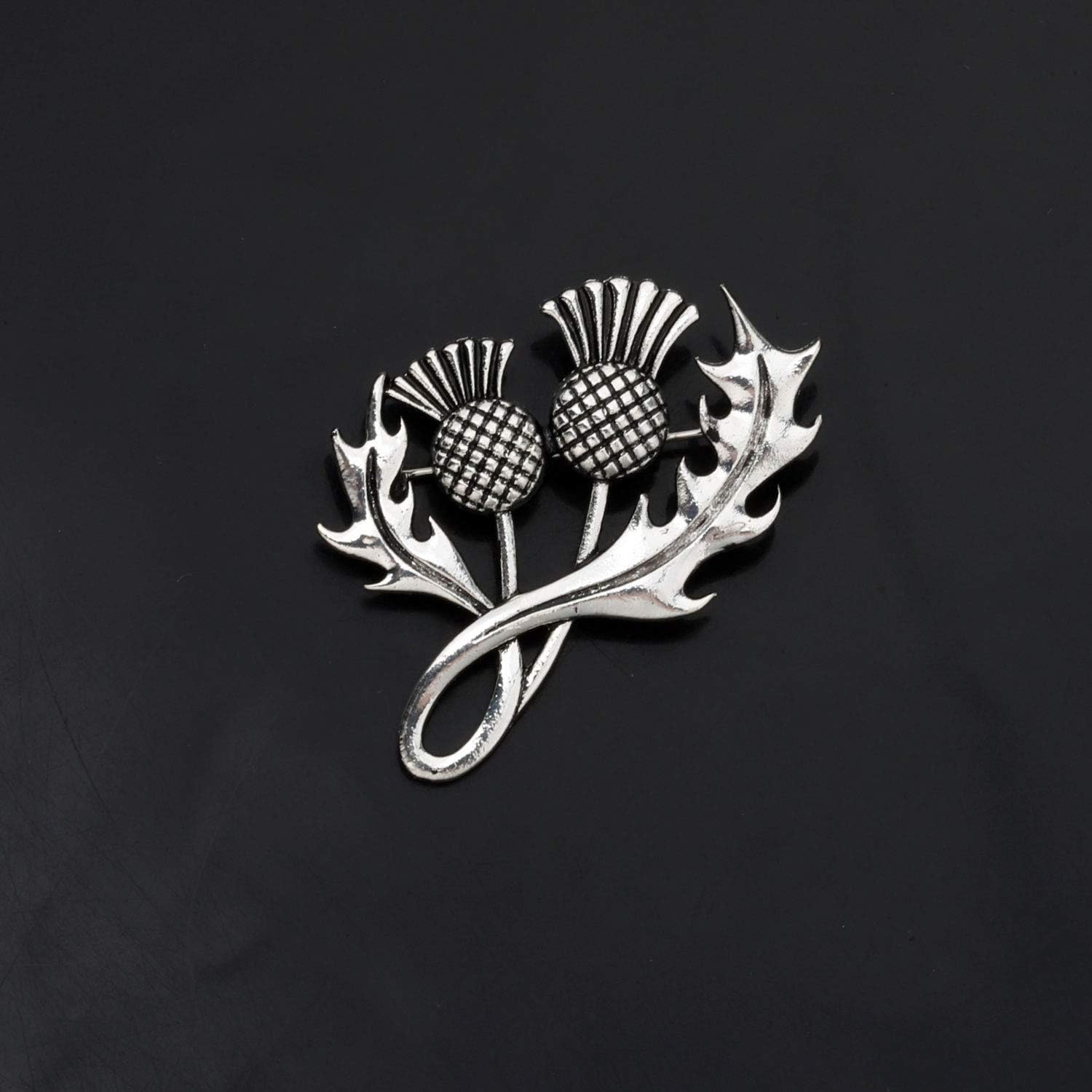 CENWA Double Scottish Thistle Brooch Pin Scottish Brooch