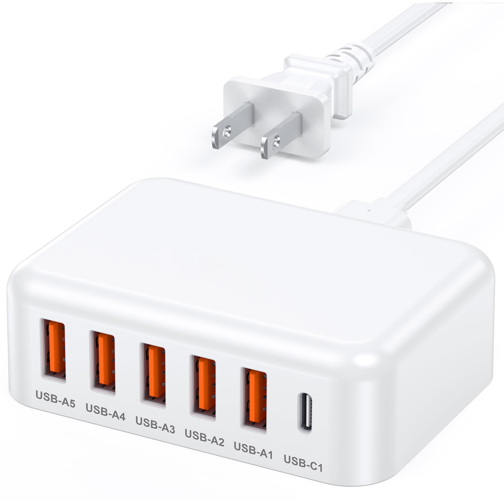 Amazon | 合計60W USB C充電器 6ポート iPhone 17 充電器 15W AC