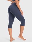 YEOREO Ease Les femmes s'entraînent Capri Leggings 17" Pas de pantalons de yoga de gymnastique à haute couture