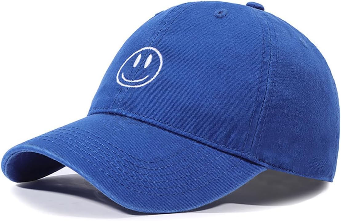 Unisex Basic Solid Baseball Cap Vintage Washed Distress Cotton Low Profile Dad Hat Adjustable Sports Hat