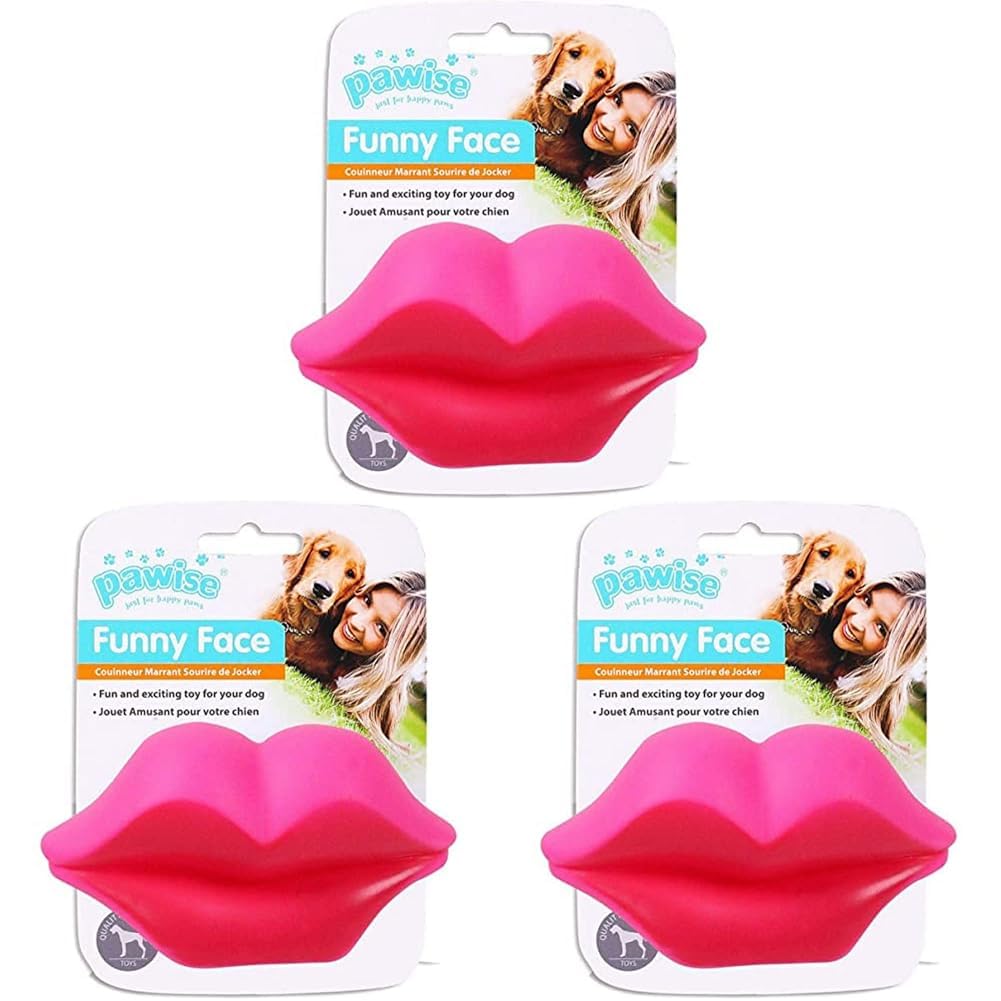 Fluval Pawise Vinyl Toy-Lip Köpek Oyuncağı (3 paketi)