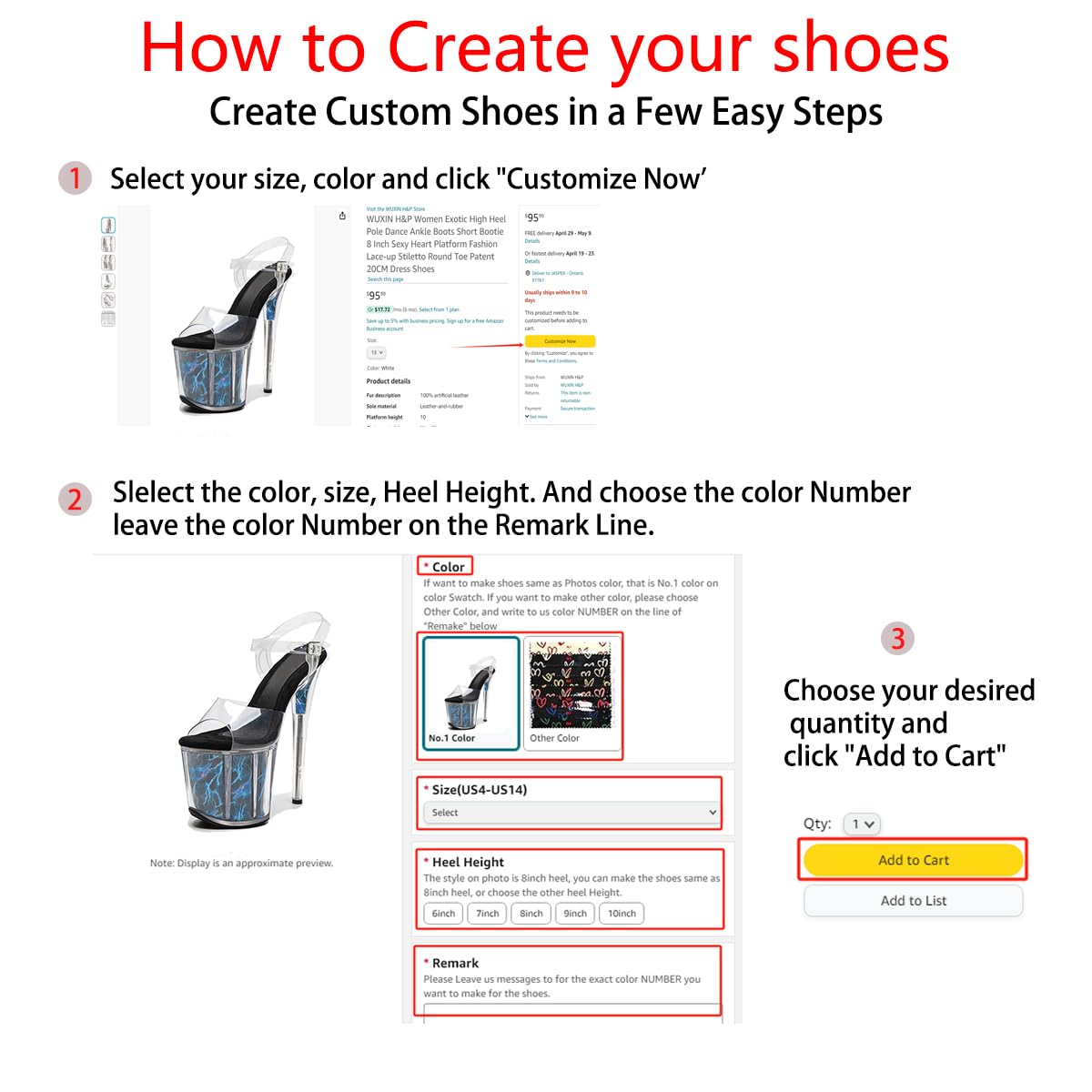 WUXIN H&P Women's Clear Platform Exotic Pole Dance Ankle-Strap Sandal 8 Inch Fashion Model Round Toe Sexy Stiletto Custom Dress shoes High Heel: 9 Nude