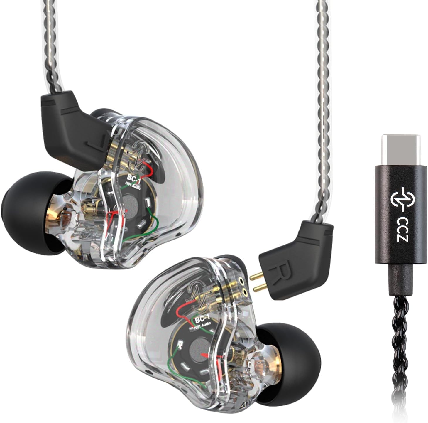cuffie iner con usb c 1dd 1ba hi-fi senza microfono