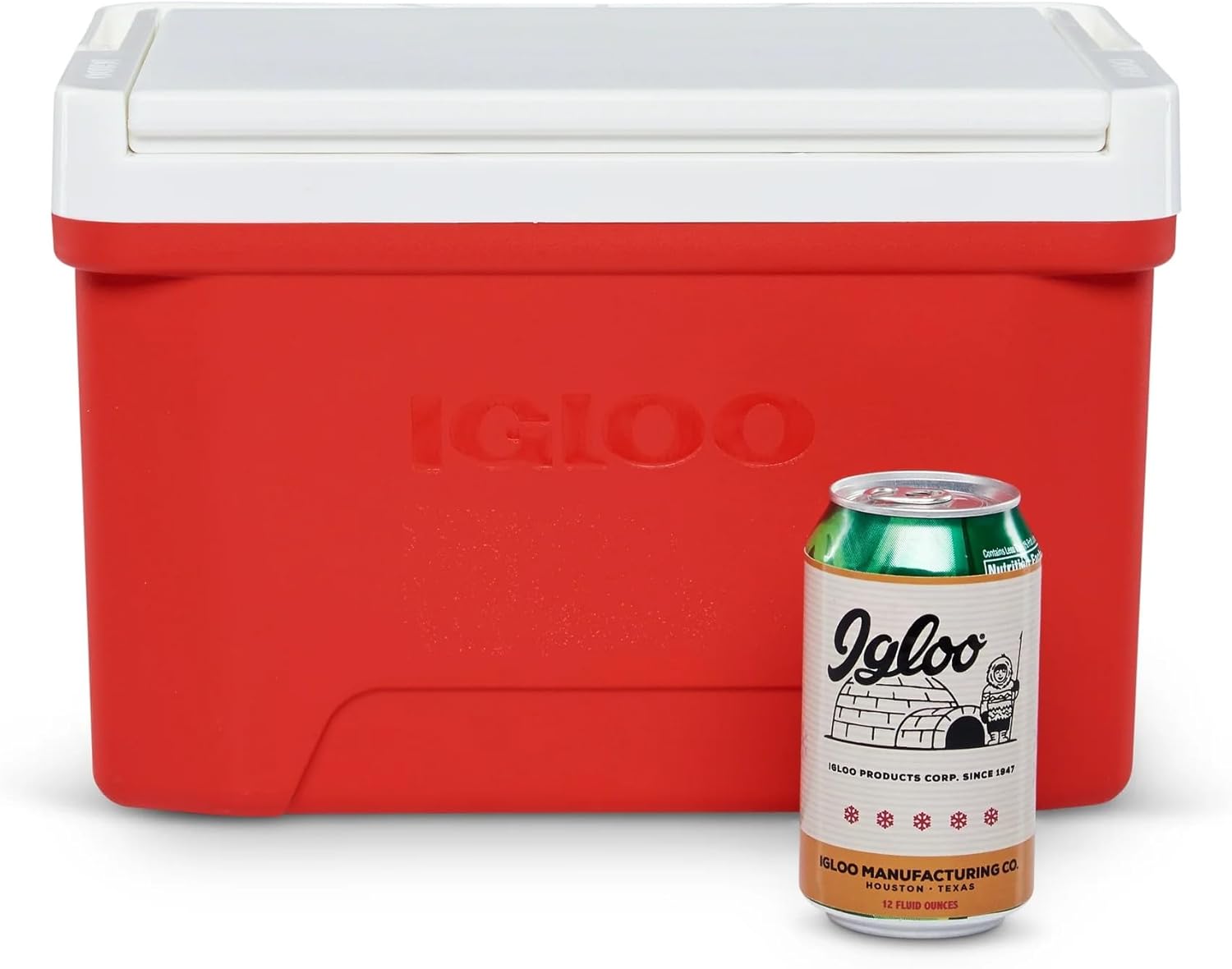 Igloos Laguna Small 9 QT Ice Chest Cooler, Fuchsia Burst, Hard Shell Portable Cooler Box, with Tray Lid and Cup Holders, Cool Riser Technology, Easy Clean, Travel, Beach, Camping