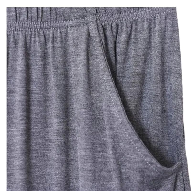 Conjunto De Pijama De Dos Piezas para Hombre - Ropa De Verano De Talla Grande para El Hogar, Pantalón Corto Informal Suave, Tops De Manga + Pantalones Cortos, L-8Xl con Bolsillos, Ropa De D
