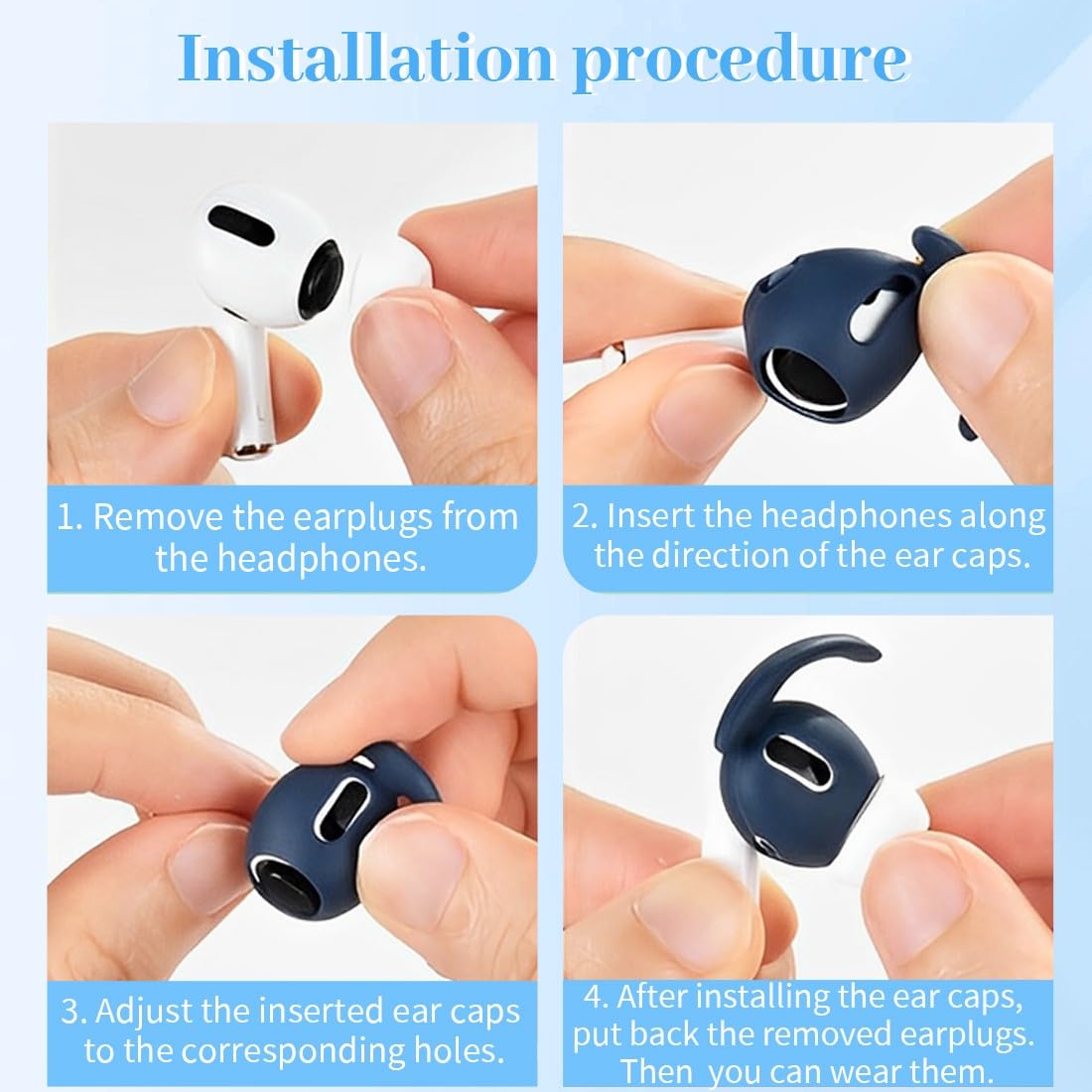 JEYORZY 3 Paia Ganci per Airpods Pro 2, Ganci Orecchie Compatibili con AirPods Pro2, Ganci Anti-Smarrimento per AirPods, Supporto Sport Ergonomici in TPU per Attività Sportive, Corsa, Ciclismo