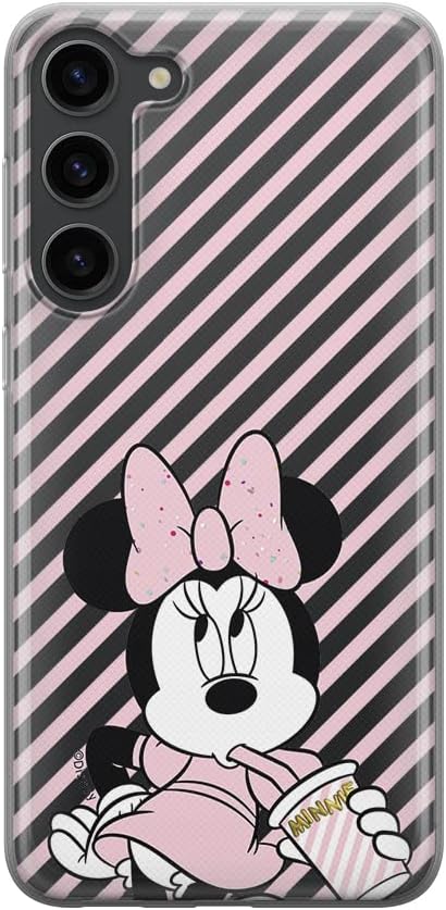 ERT Group Mobile Phone case for Samsung S23 Original and Officially Licensed Disney Pattern Minnie 032 optimally adapted to The Shape of The Mobile Phone, Partially Transparent