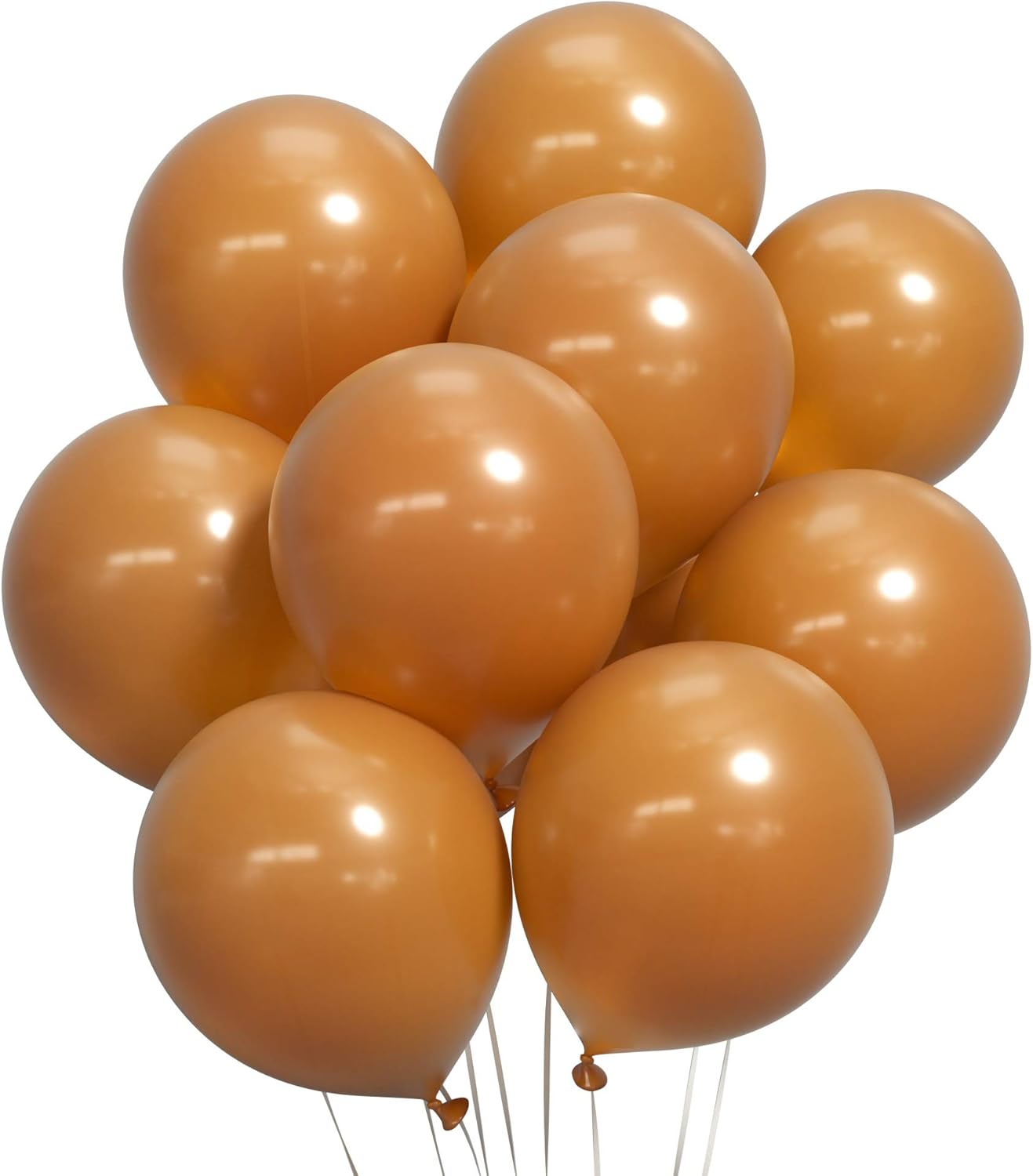 Tan Brown Balloons 12 Inch 50 Pack Retro Cocoa Balloons
