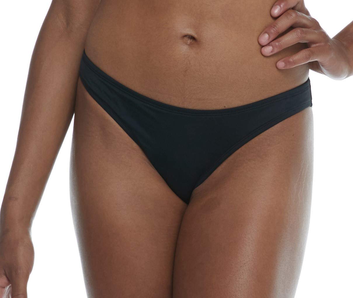 EIDONWomen's Basic Solid Fuller Coverage Bikini Bottom Swimsuit