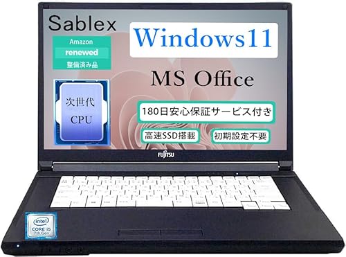 ?????????? FMV???PC A577/15.6???HD/MS Office 2021/Win 11 Pro/Core i5-7200U/DVD-ROM/Bluetooth/WIFI/HDMI/8GB/256GB SSD ?? ???????
