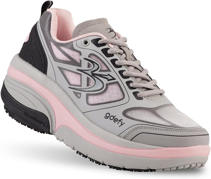 G-DEFY ION Women’s Orthopedic Walking Shoe | VersoShock Technology for Pain Associated with Prolonged Standing or Walking | Arch Support | Diabetic Shoes | Wide Shoes | Free Custom Orthotic